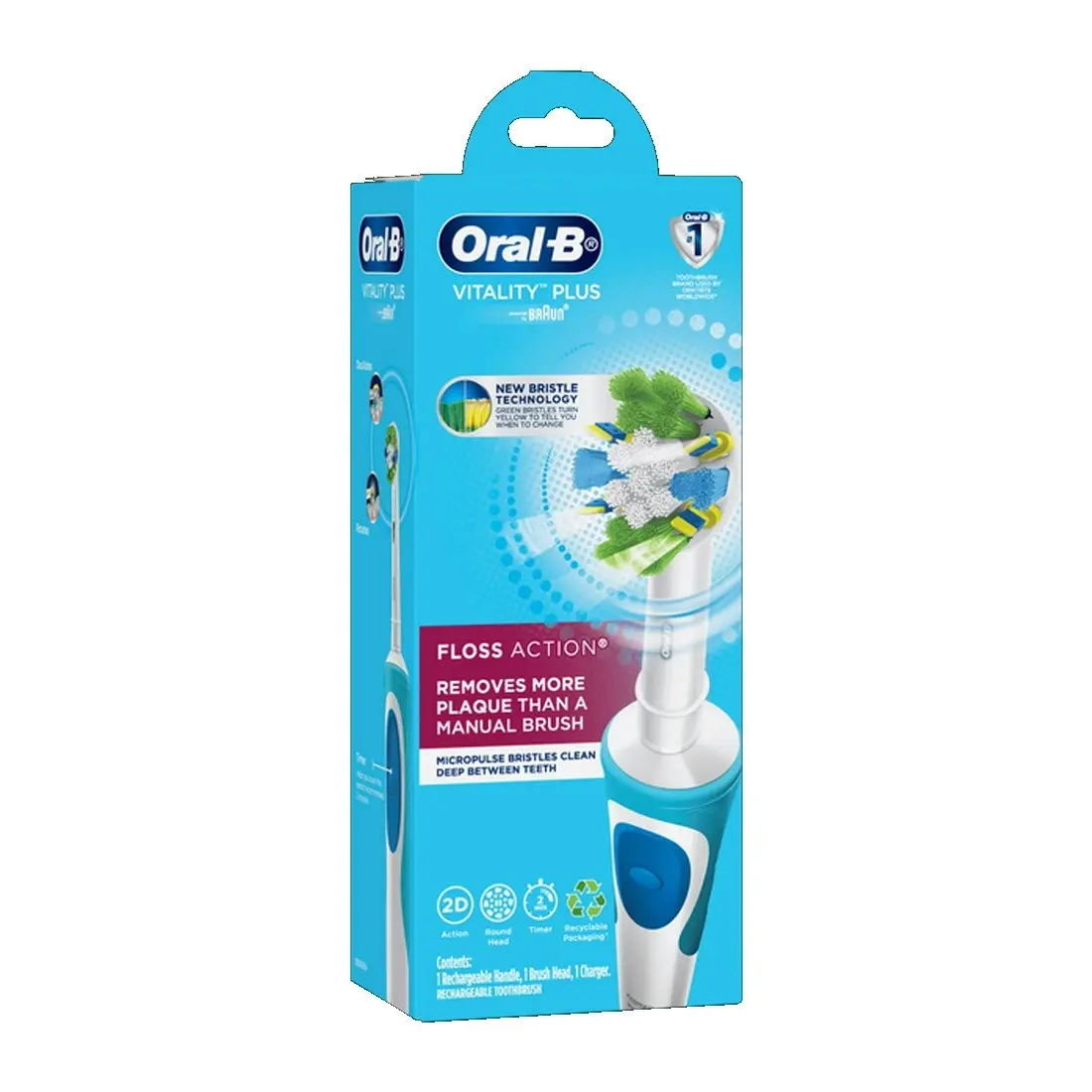 Oral-B Vitality Plus FlossAction Electric Toothbrush - Blue