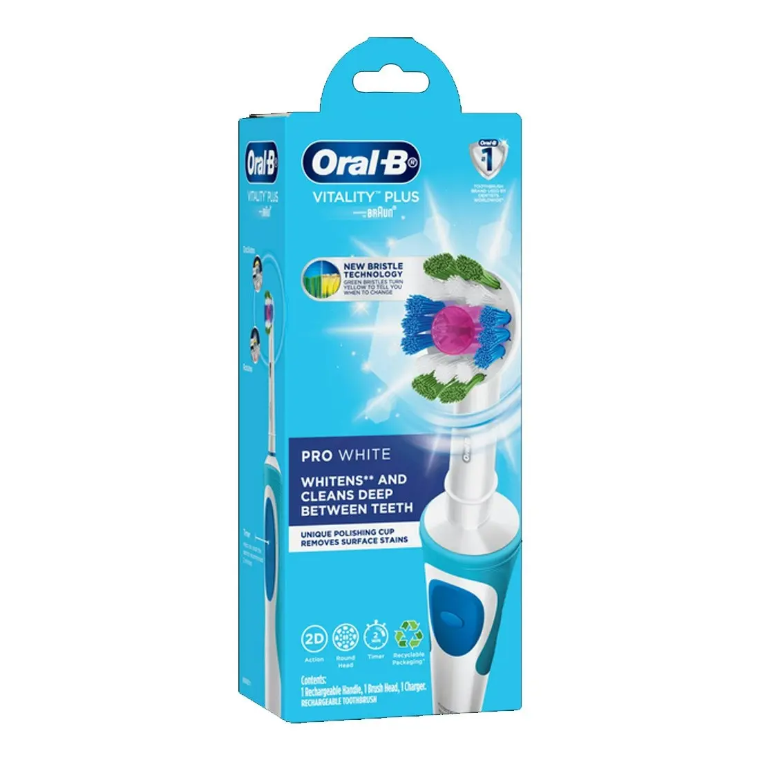 Oral-B Vitality Plus Pro Electric Toothbrush - White