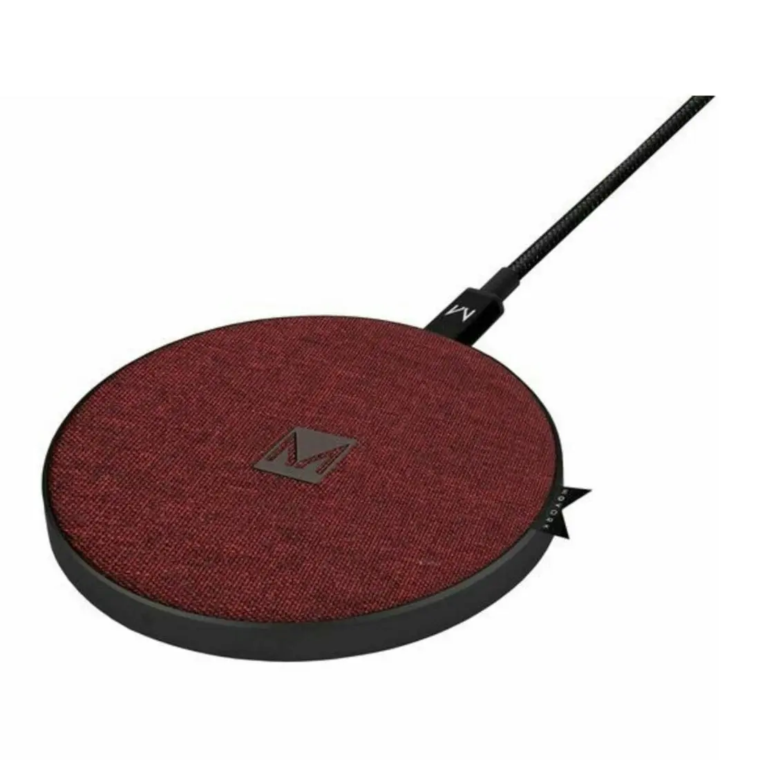 Moyork Watt 5/7.5/10/15W QI Wireless Charger - Merlot Red Fabric