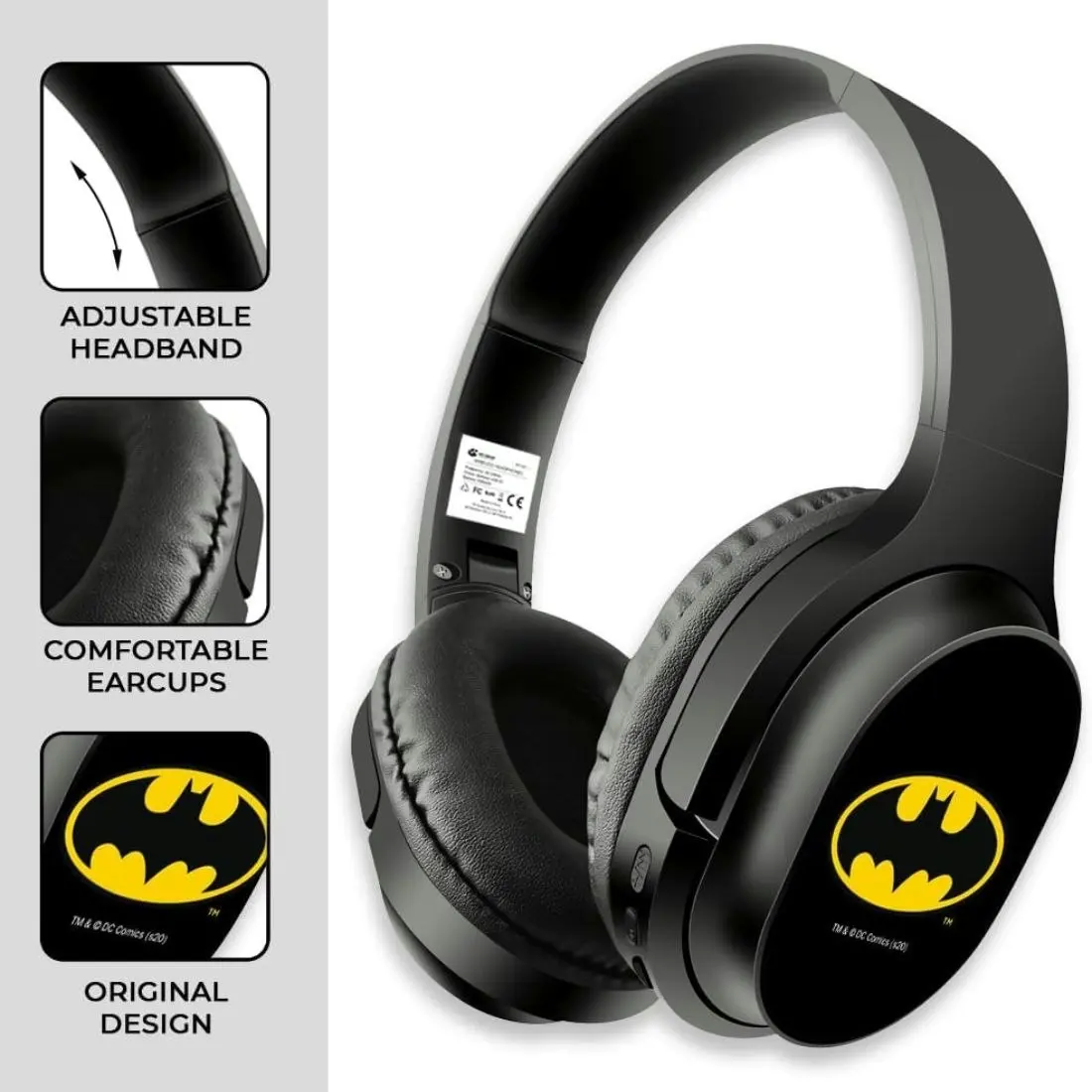 ERT Group DC Batman 002 Wireless Headphones - Black