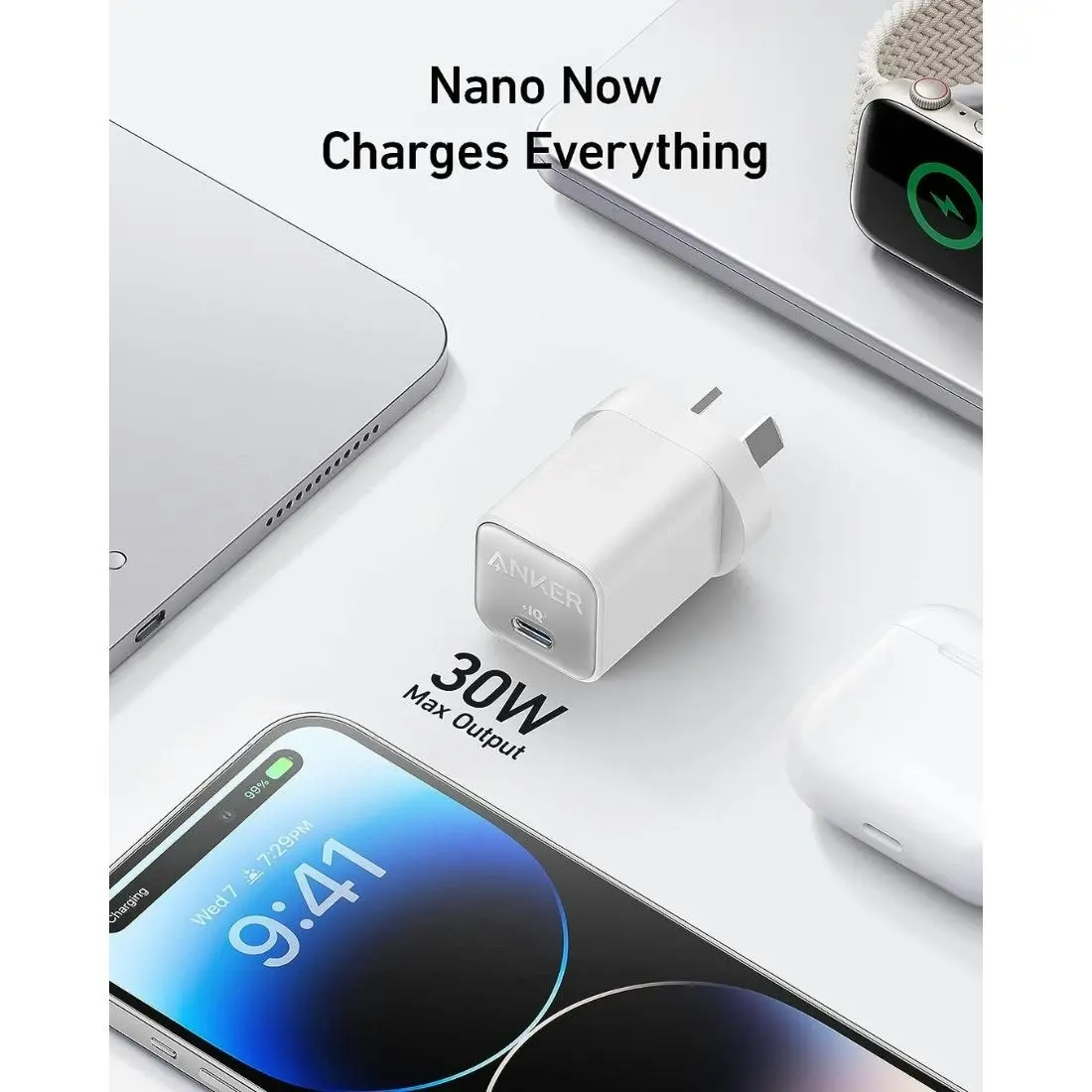 Anker 511 Charger (Nano 3, 30W) - White