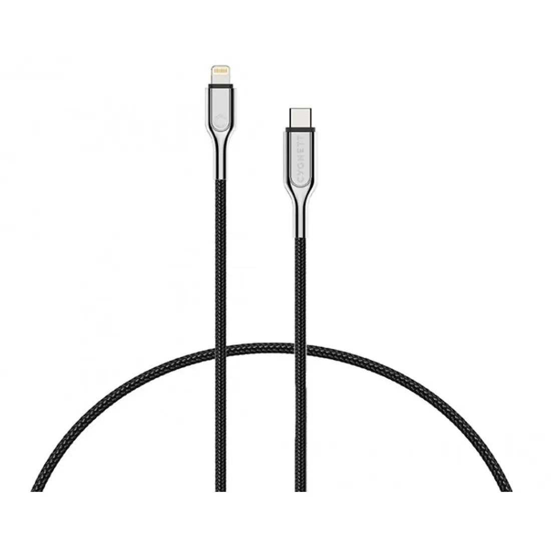 Cygnett Armoured Lightning to USB-C 2M Cable CY2801PCCCL (MFi-Certified) - Black