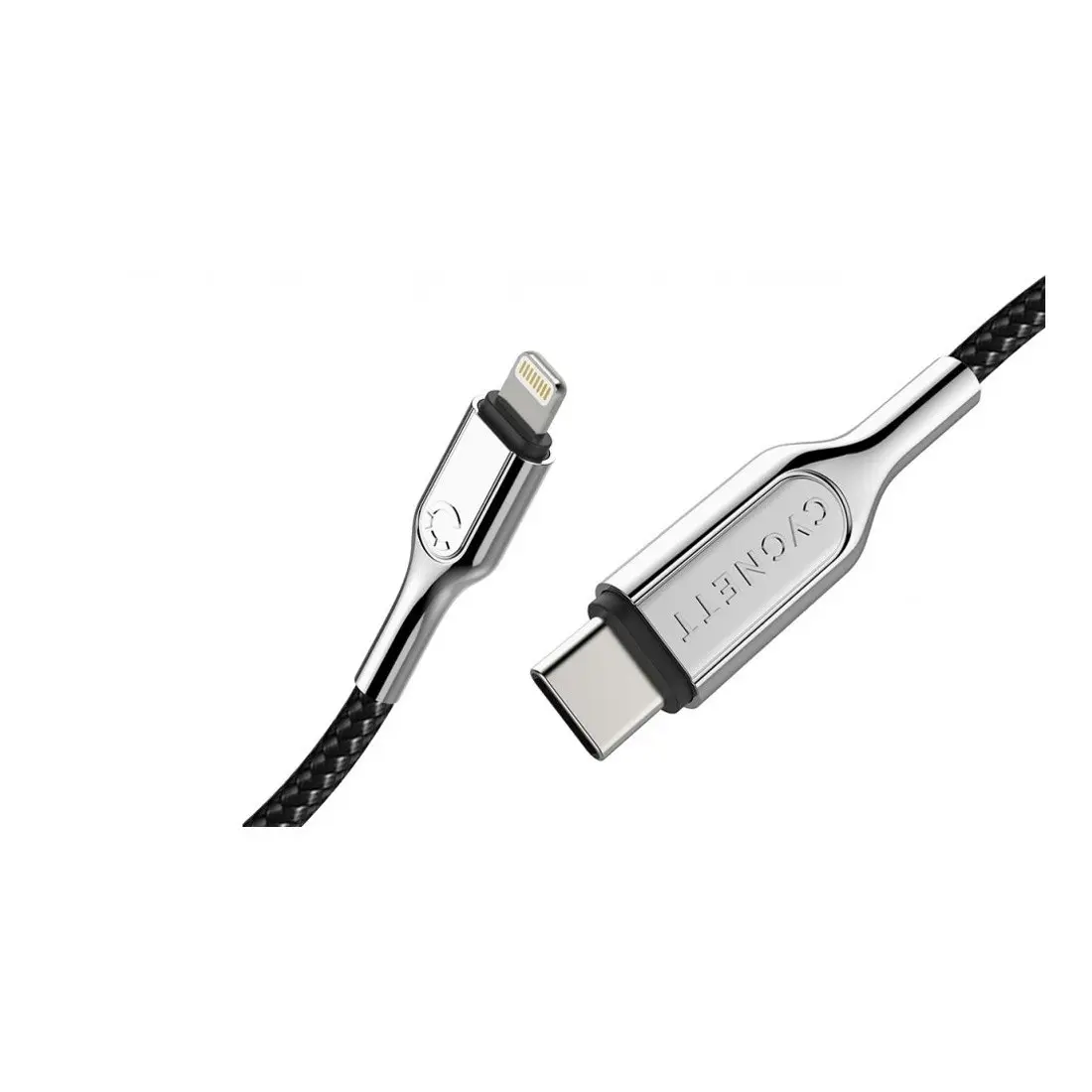 Cygnett Armoured Lightning to USB-C 2M Cable CY2801PCCCL (MFi-Certified) - Black