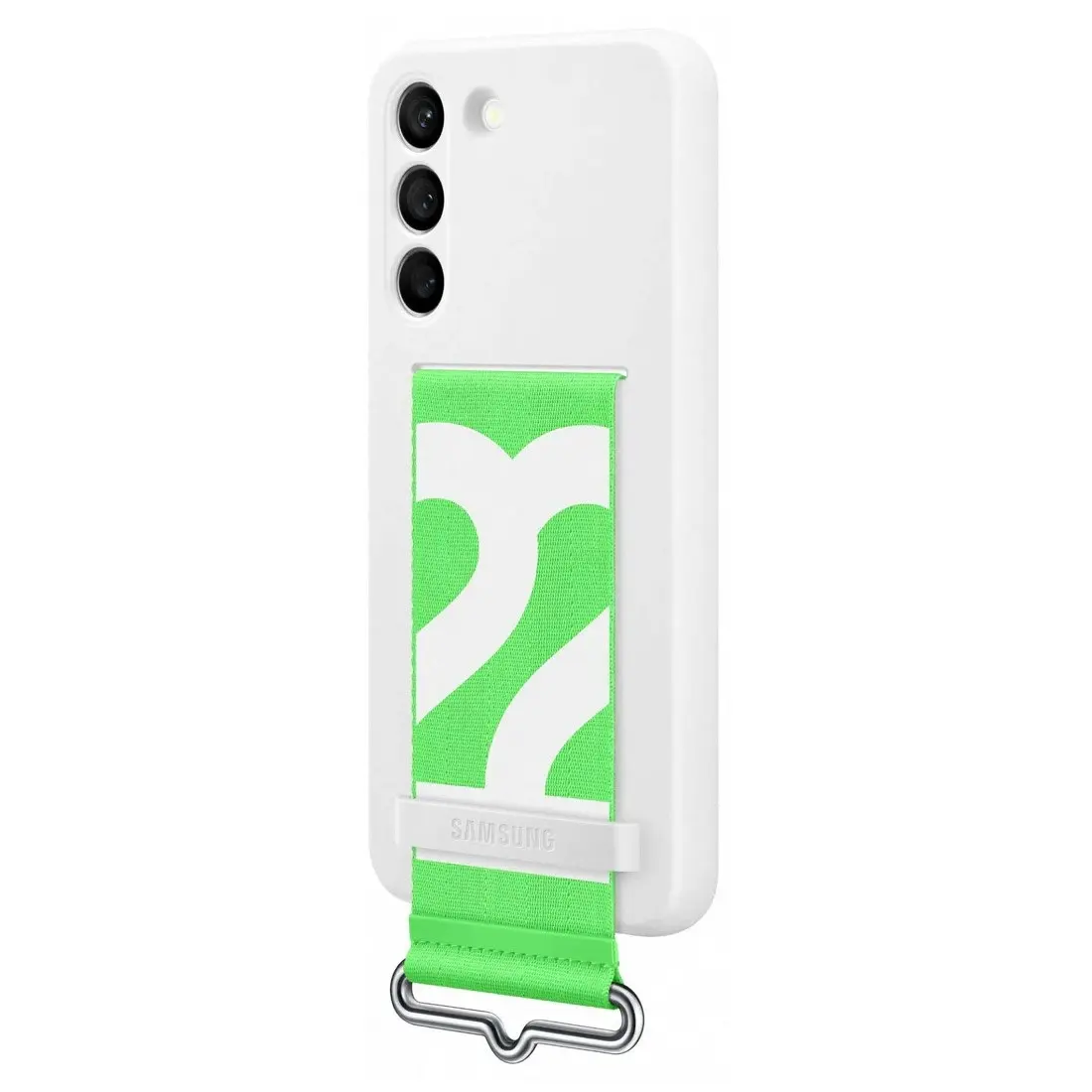 Samsung Galaxy S22 Silicone Cover with Strap EF-GS901TWEGWW - White