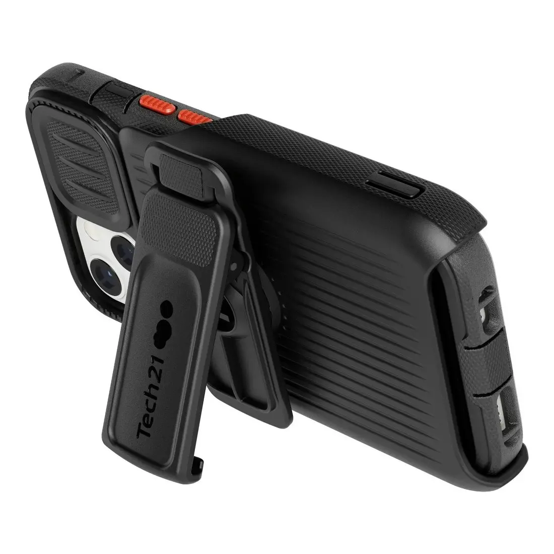 Tech21 EvoMax Case w/ Holster for iPhone 13 mini T21-8890 - Off Black