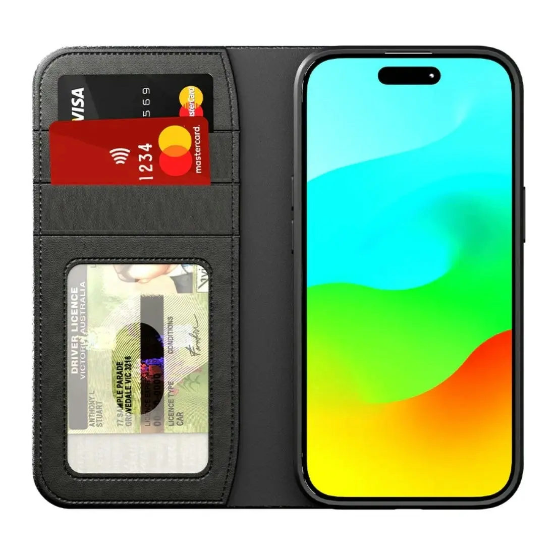 Cygnett UrbanWallet Case for iPhone 15 Plus CY4591URBWT - Black