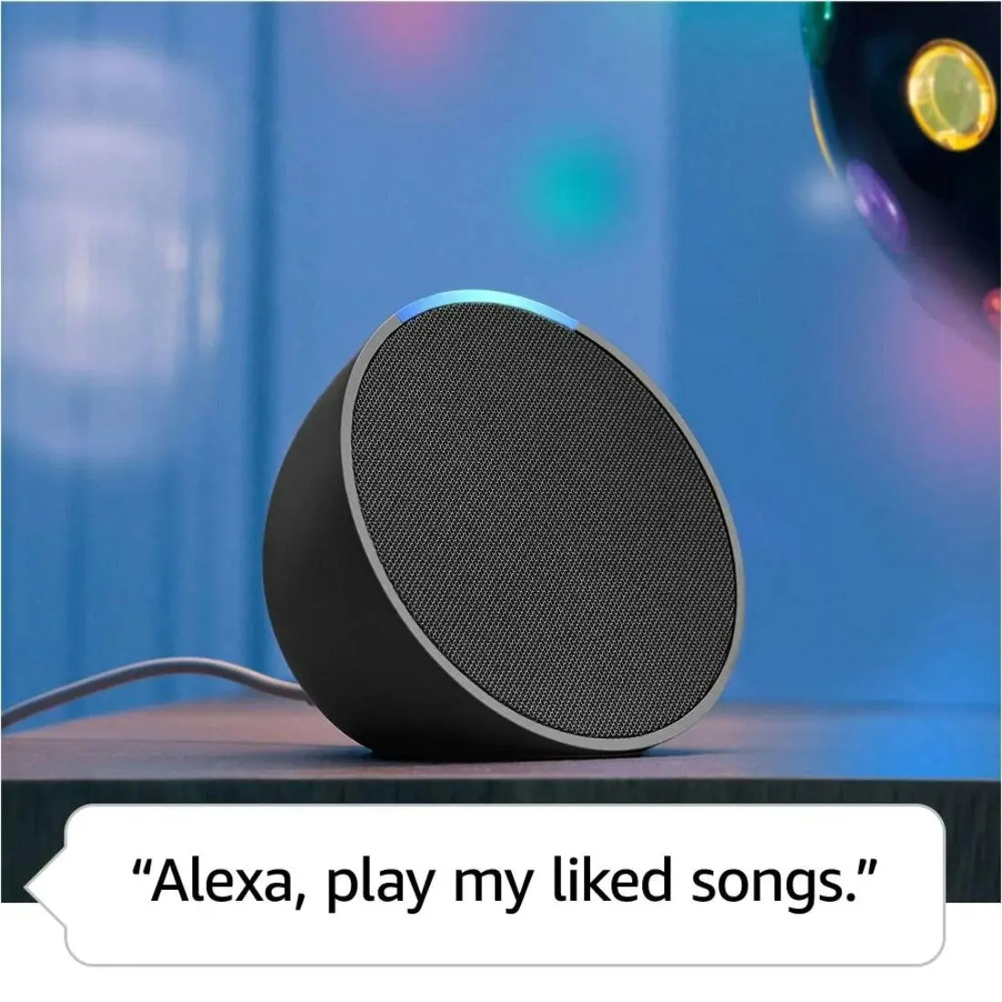 Amazon Echo Pop Compact Smart Speaker - Charcoal