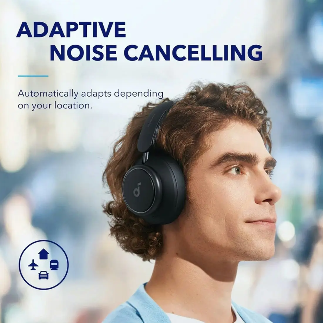 Soundcore Space Q45 Adaptive Noise Cancelling Headphones - Black