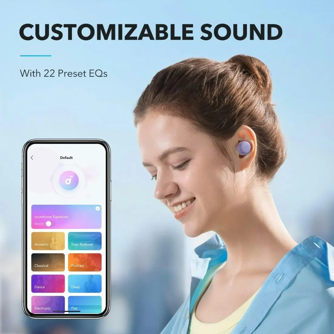 Soundcore A20i True Wireless Earbuds - White/Purple