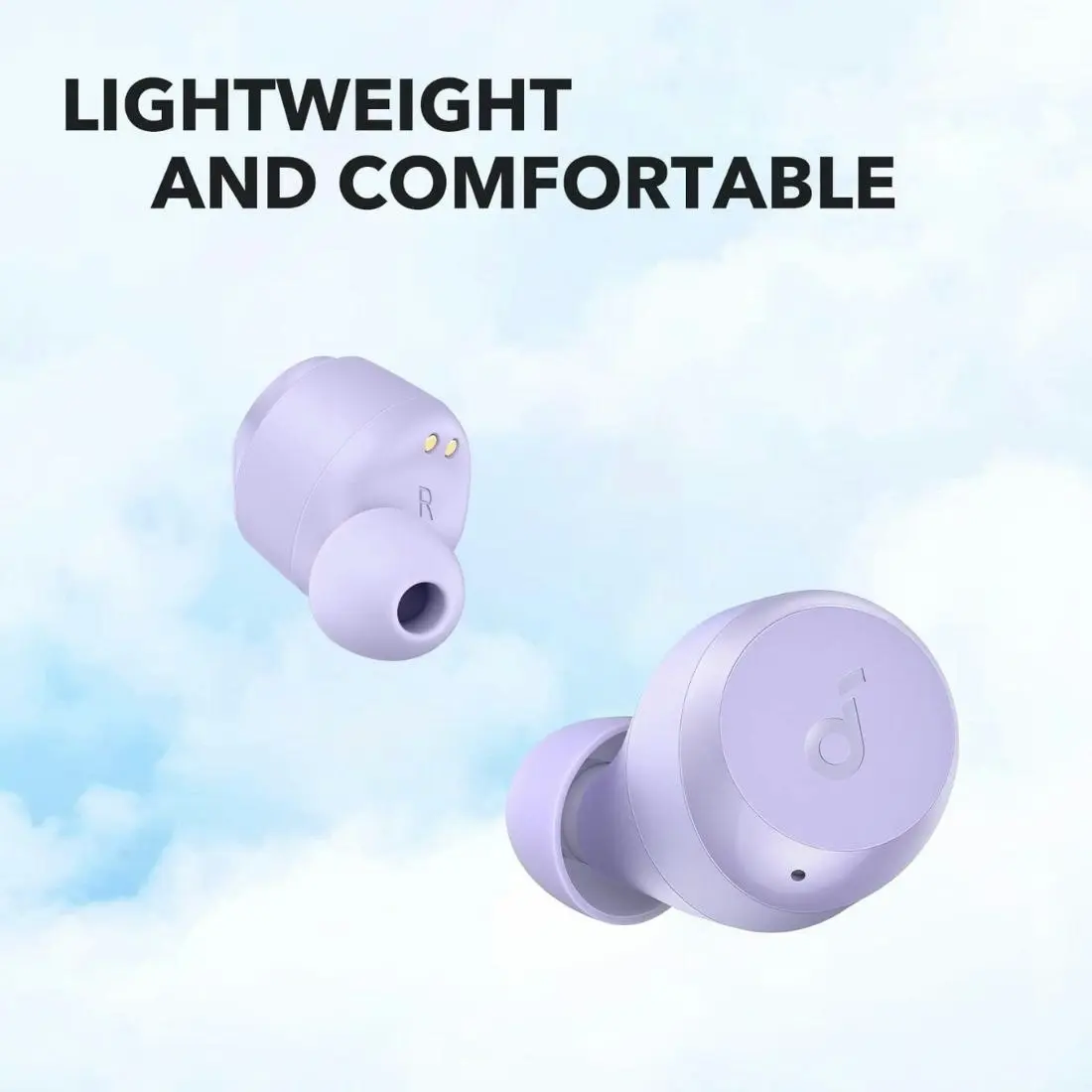 Soundcore A20i True Wireless Earbuds - White/Purple