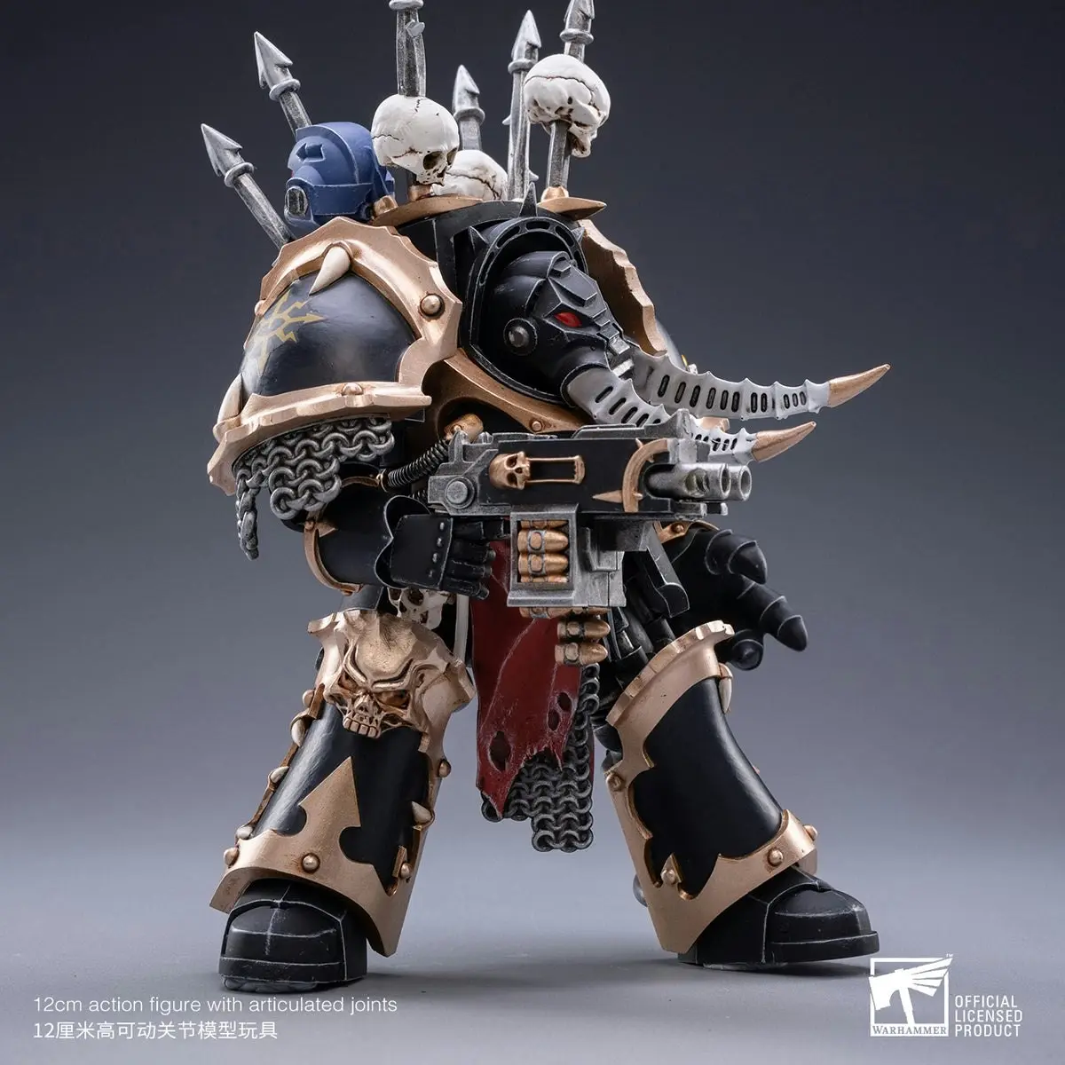 Warhammer Collectibles: 1/18 Scale Black Legion Chaos Terminator Brother Bathalorr