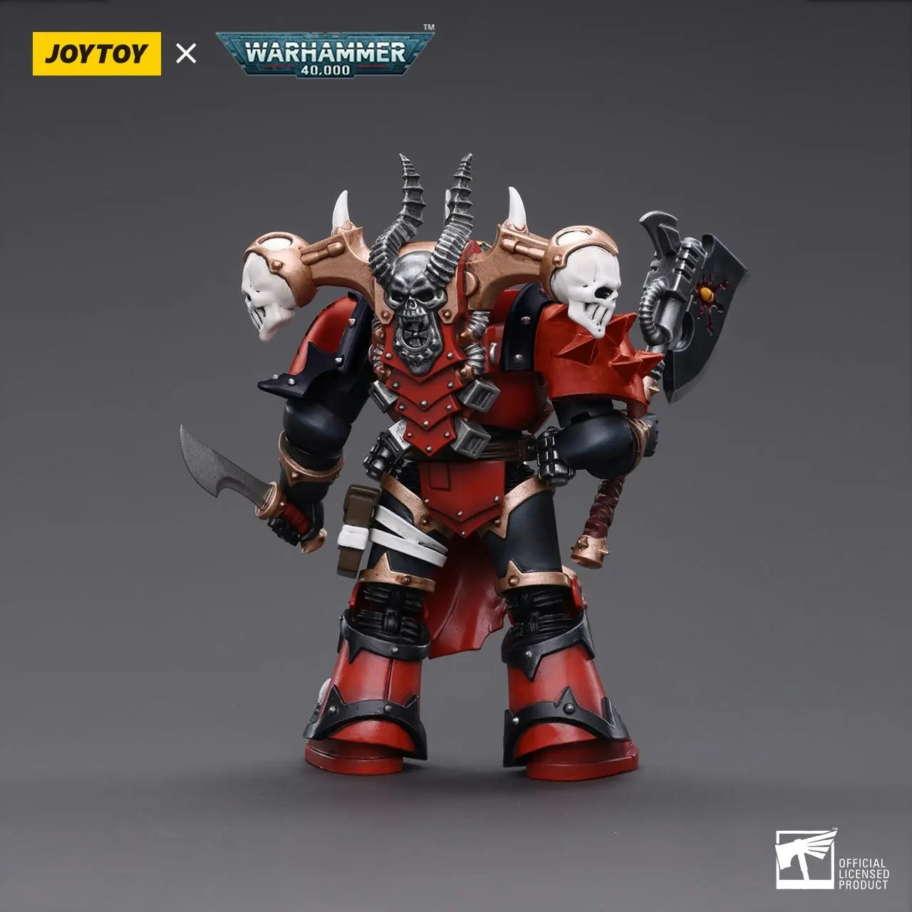 Warhammer Collectibles: 1/18 Scale Chaos Space Marines Red Corsairs Exalted Champion Gotor the Blade