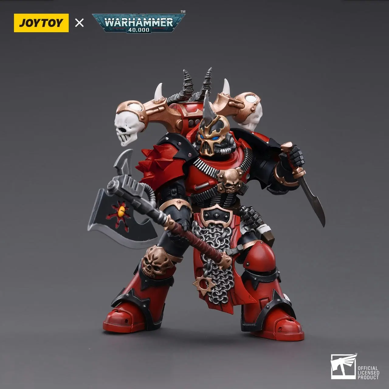 Warhammer Collectibles: 1/18 Scale Chaos Space Marines Red Corsairs Exalted Champion Gotor the Blade