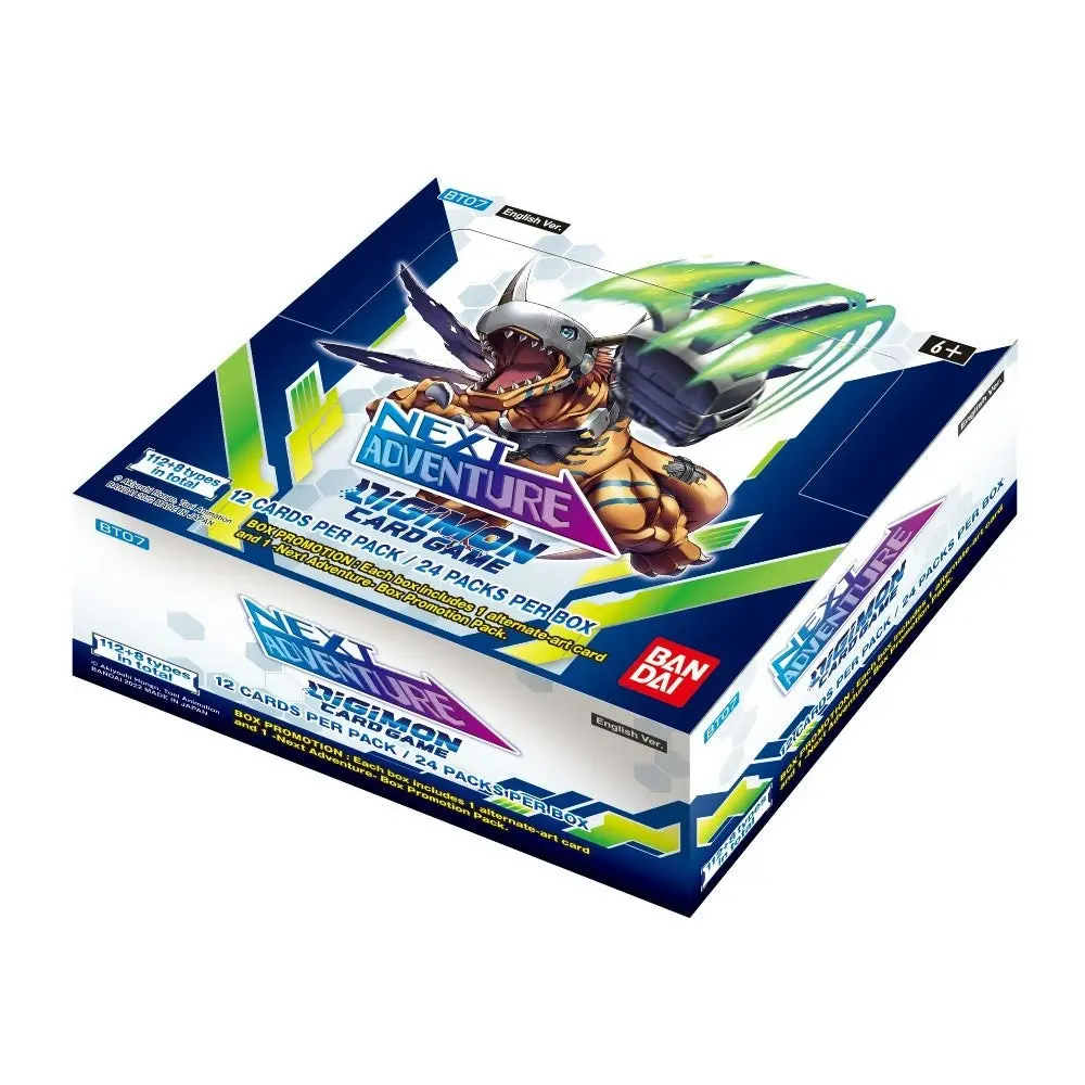 Digimon Card Game Series 07 Next Adventure BT07 Booster Display