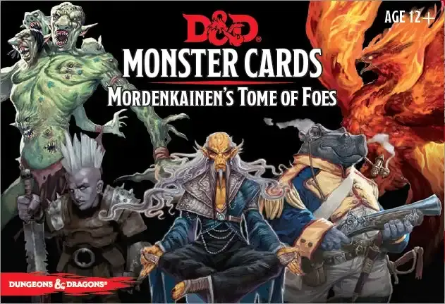 D&D Spellbook Cards Mordenkainens Tome of Foes Deck