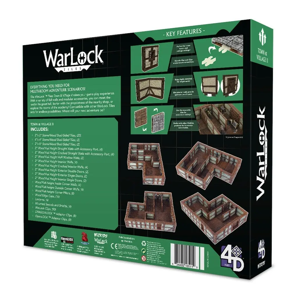 WarLock Tiles Town & Village II Full Height Plaster Walls