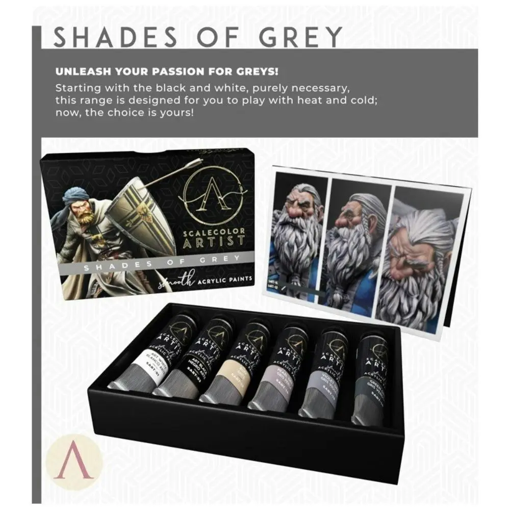 Scale 75 Scalecolor Artist Shades of Grey Paint Set