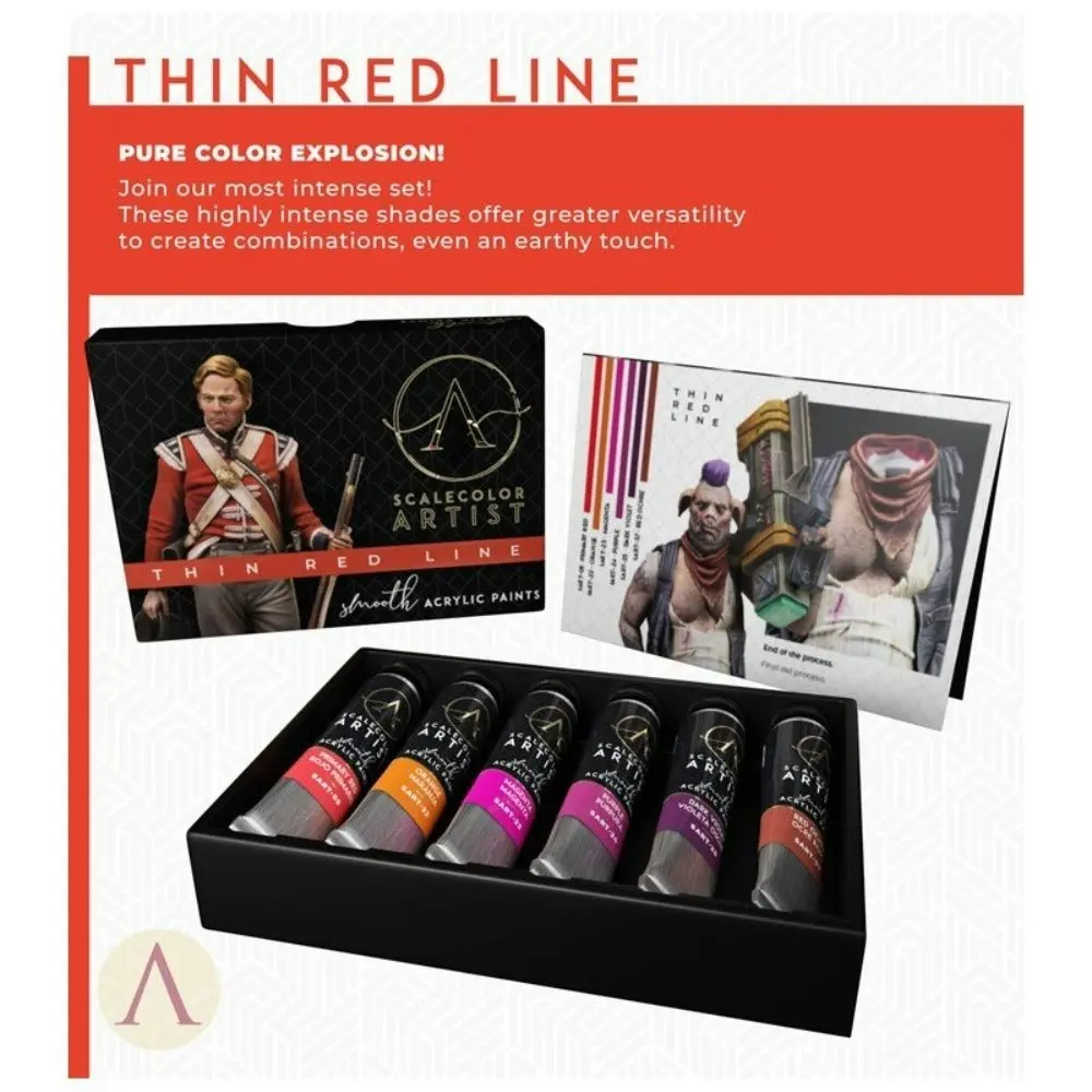 Scale 75 Scalecolor Artist Thin Red Line Paint Set