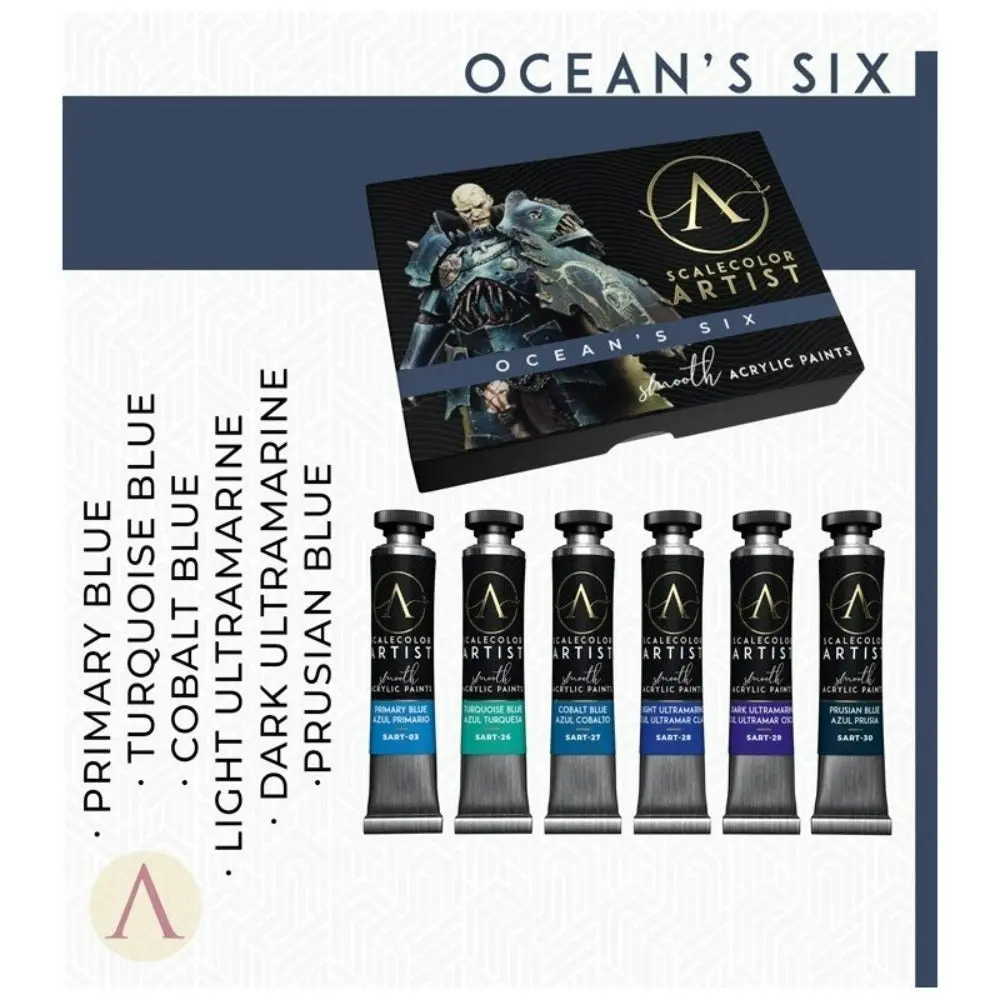 Scale 75 Scalecolor Artist Ocean's Six Paint Set