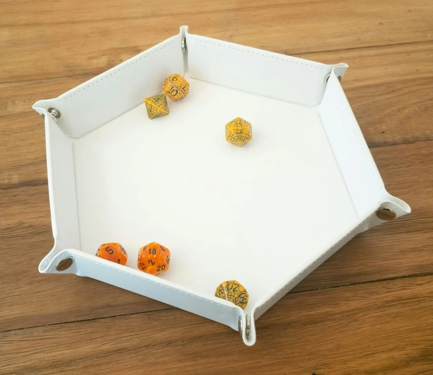 LPG Hex Dice Tray 8" White