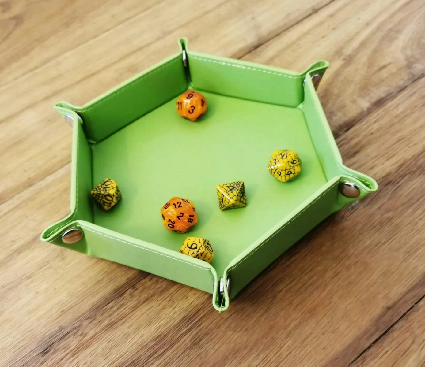 LPG Hex Dice Tray 6" Green