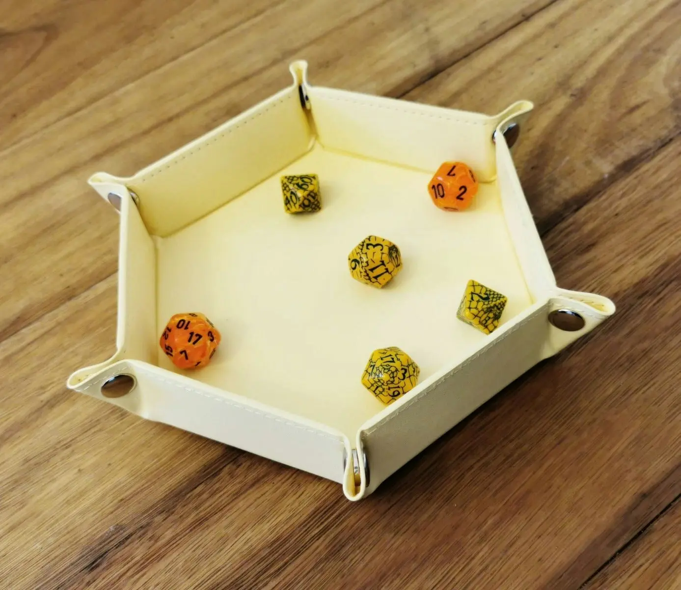 LPG Hex Dice Tray 6" Yellow