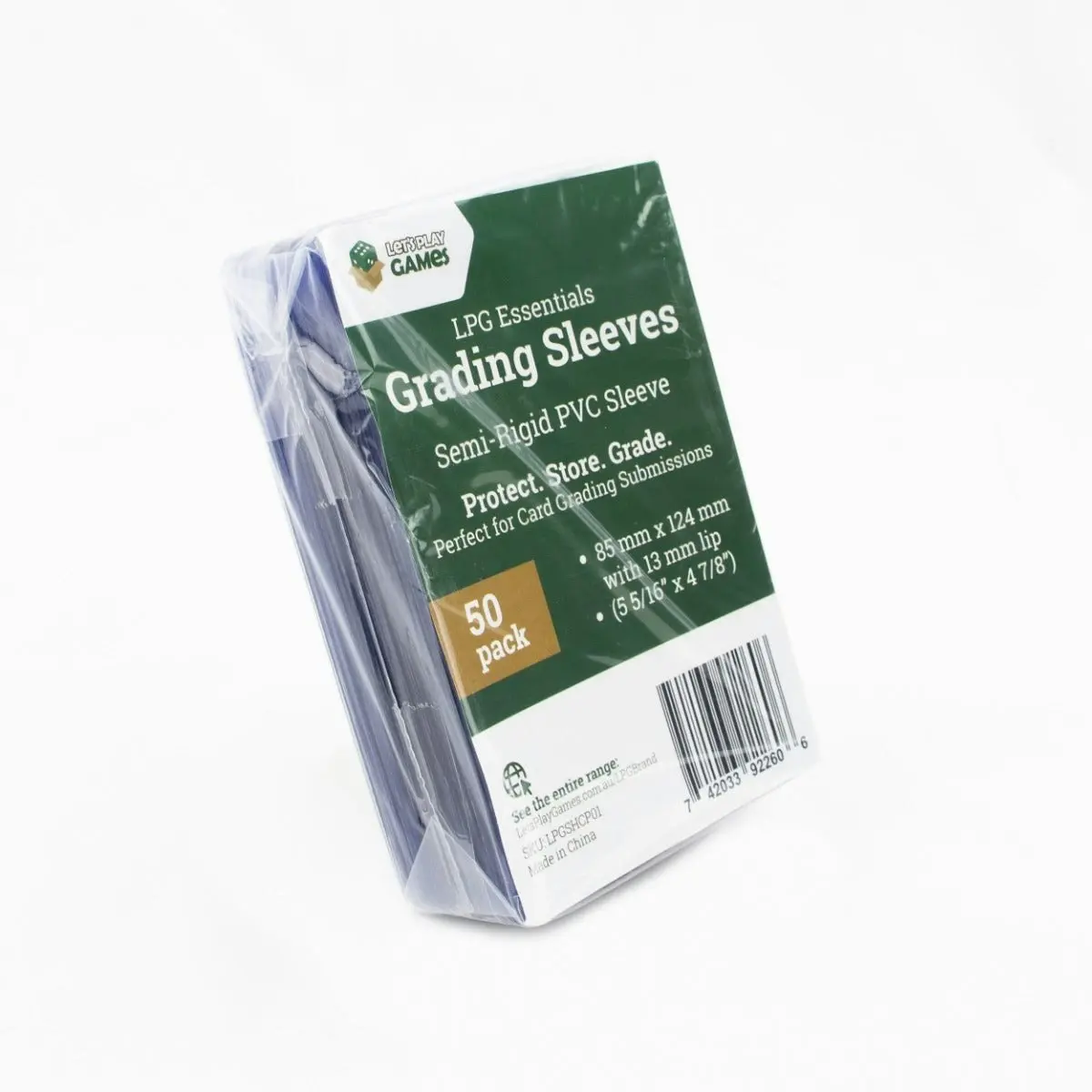 LPG Grading Sleeves 85 X 124mm 50 pack Display (10)