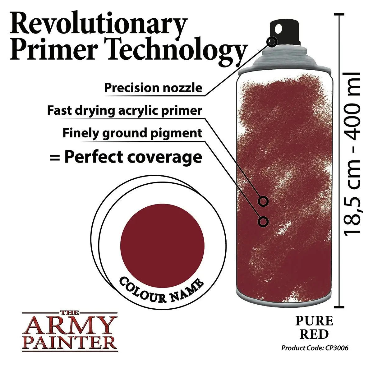 Army Painter Spray Primer - Pure Red 400ml