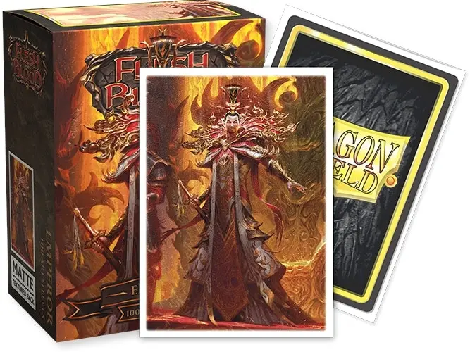 Sleeves - Dragon Shield - Box 100 - Matte Art - Flesh and Blood Emperor