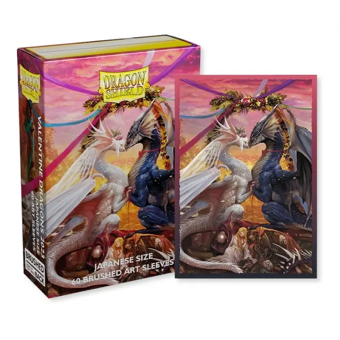 Sleeves - Dragon Shield Japanese - Box 60 - ART Sleeves - Valentine Dragon 2023