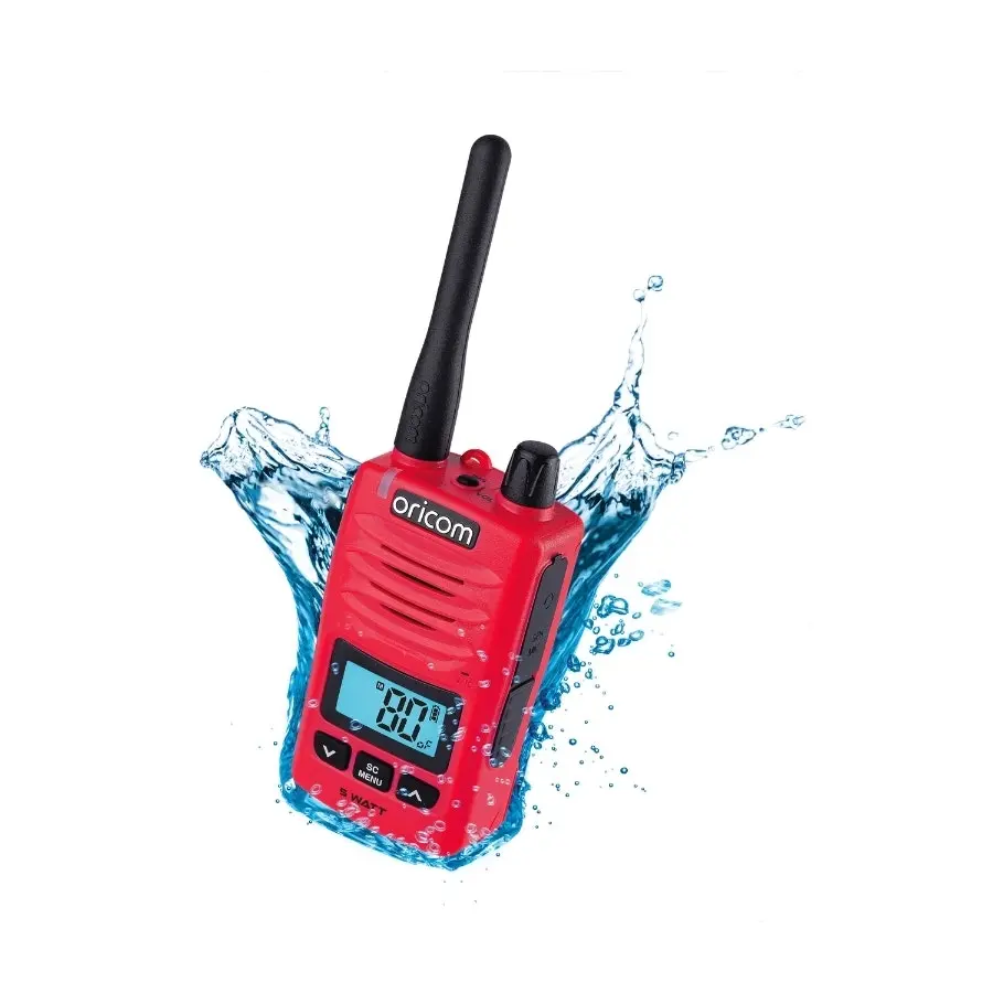 Oricom DTX600 Waterproof IP67 5 Watt Handheld UHF CB Radio Red