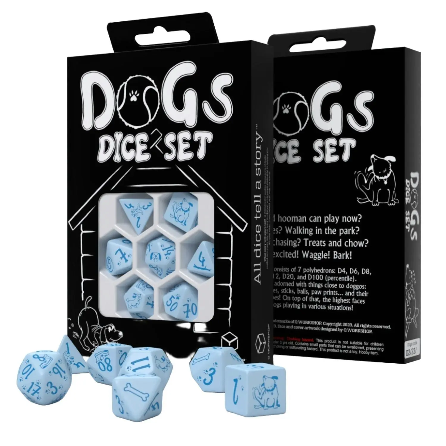 Q Workshop - Dogs Dice Set - Max Dice Set 7