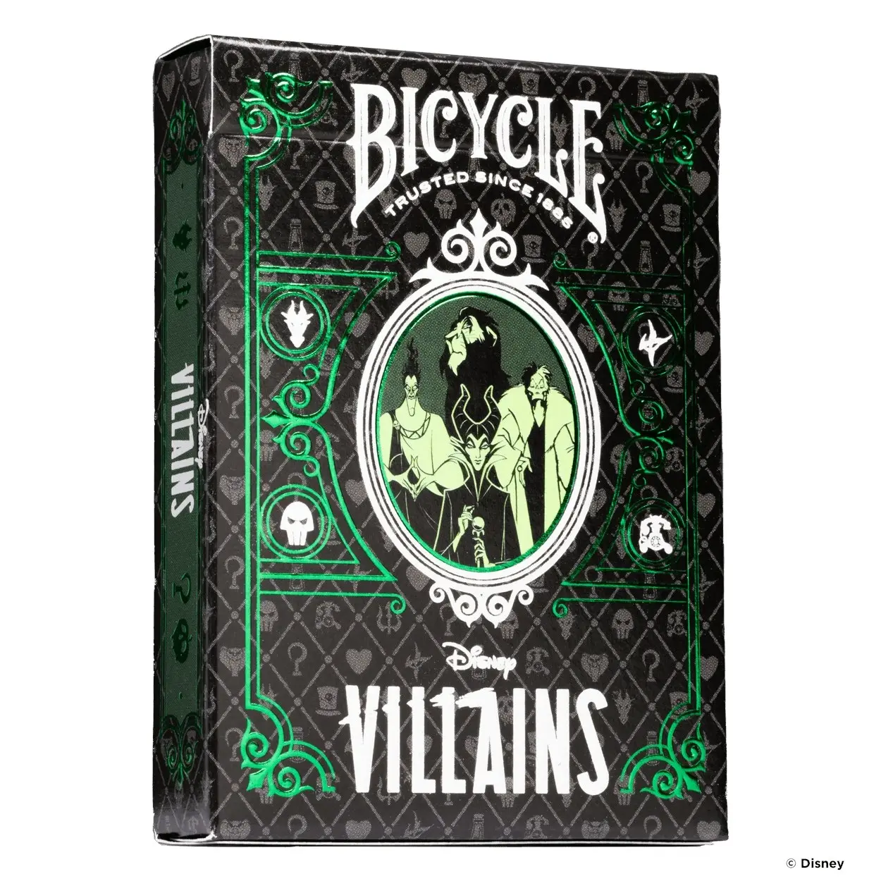 Bicycle Disney Villains Green/Purple Mix Playing Cards Display (6)