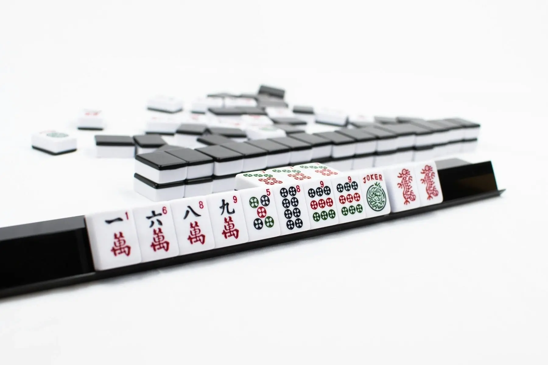 LPG Mahjong Case - American Set w/ Black Tiles and Racks