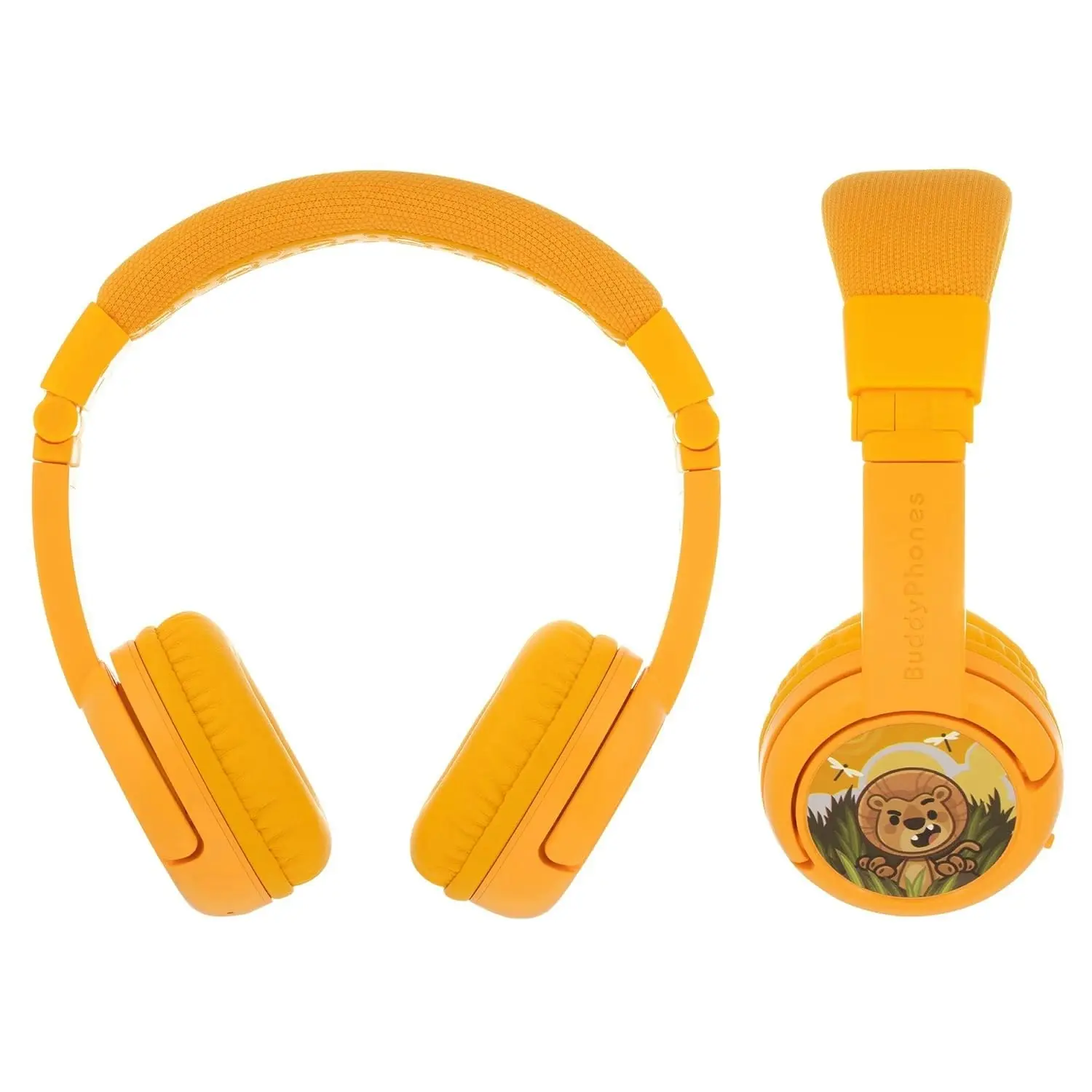 Buddyphones Play Plus Wireless Headphones - Sun Yellow