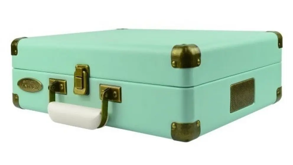 mBeat Woodstock Retro Turntable Player - Tiffany Blue