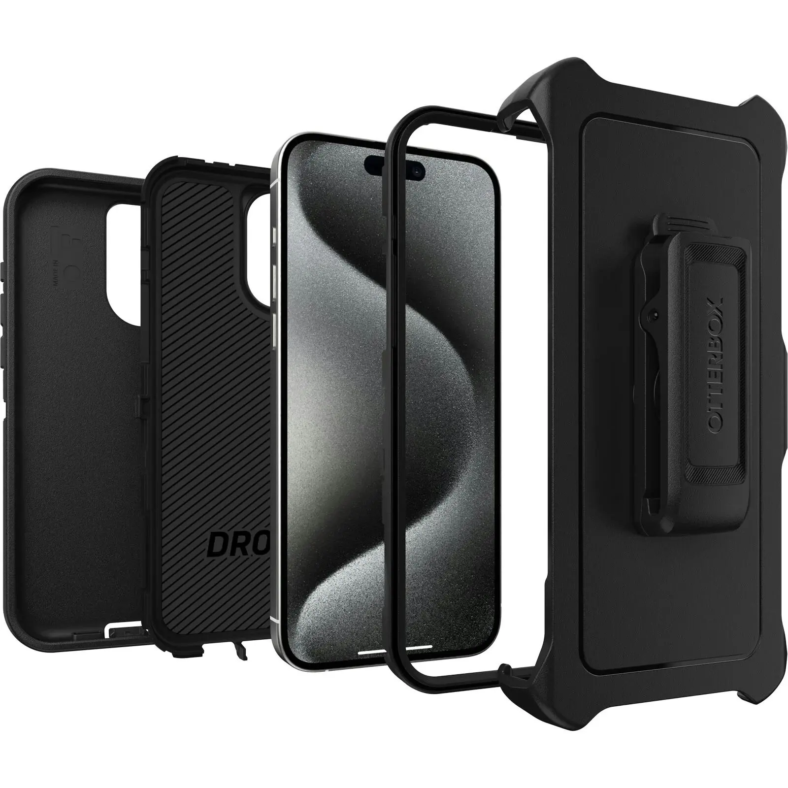 Otterbox Defender Case For Iphone 15 Pro Max - Black