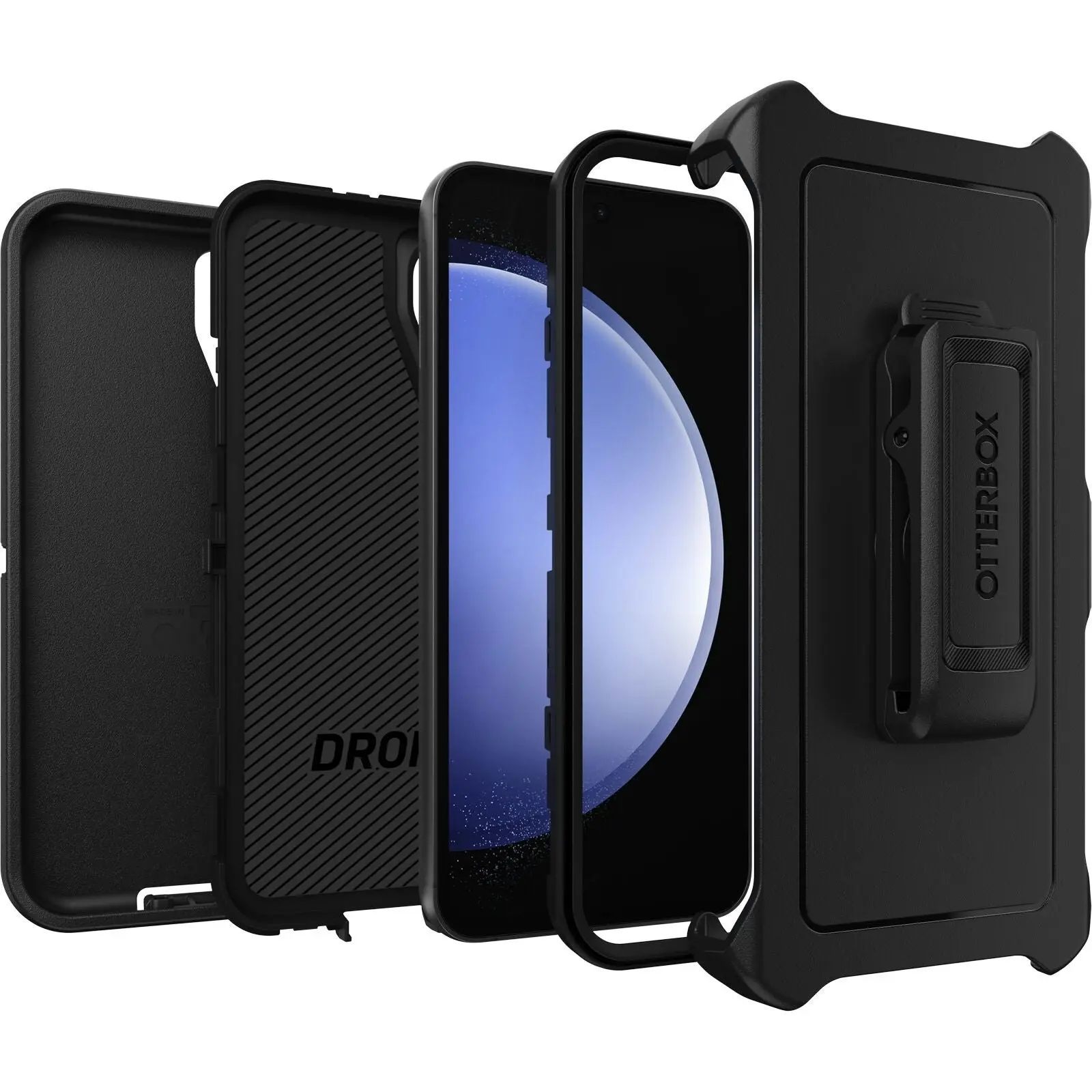 Otterbox Defender Case For Samsung Galaxy S23 Fe - Black