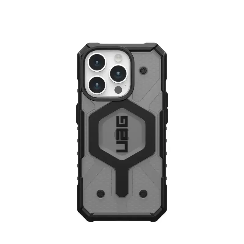 UAG Pathfinder Clear Magsafe Case For Iphone 15 Pro - Ash