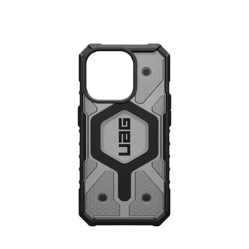 UAG Pathfinder Clear Magsafe Case For Iphone 15 Pro - Ash