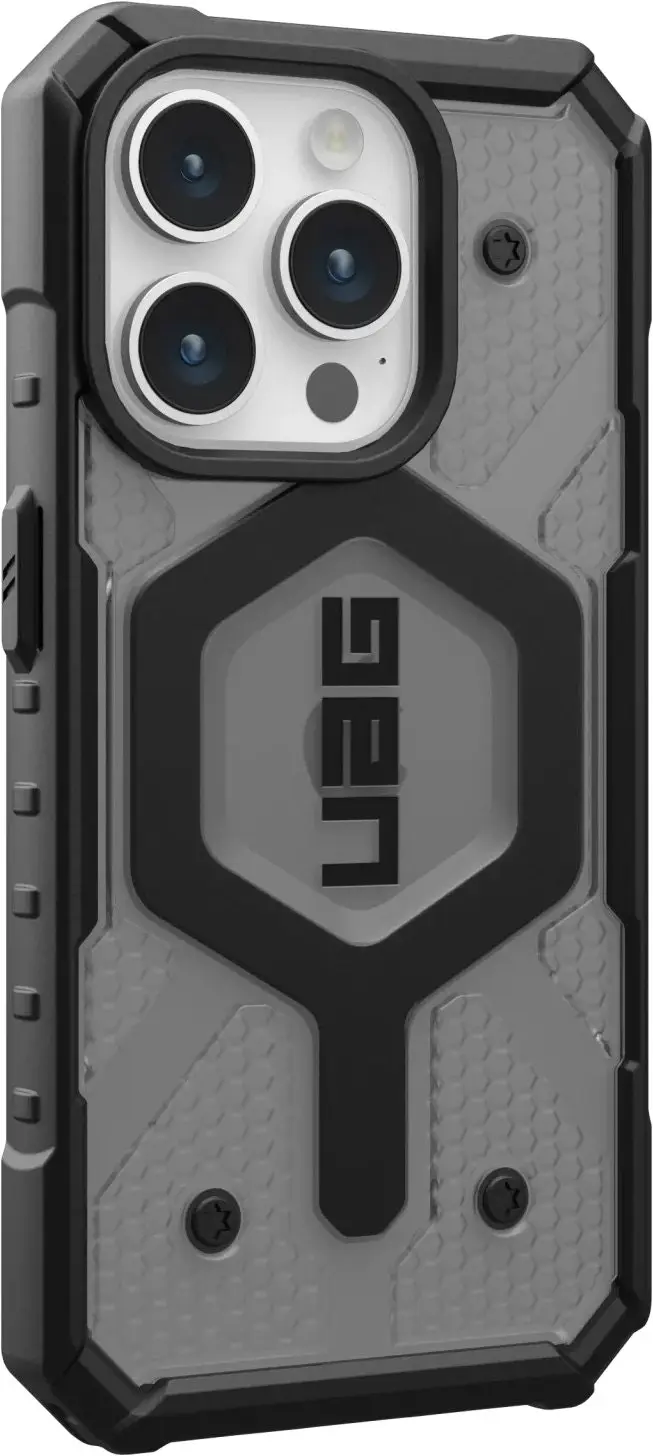 UAG Pathfinder Clear Magsafe Case For Iphone 15 Pro Max - Ash