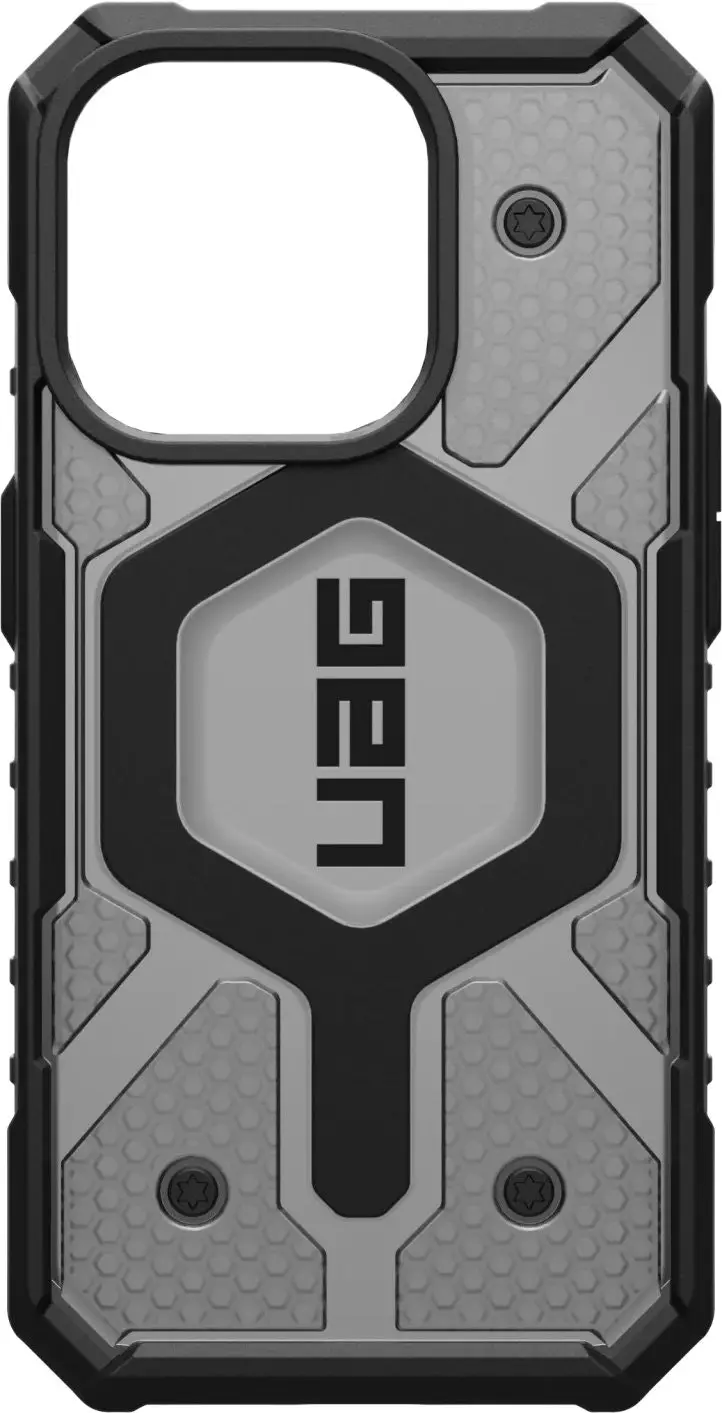 UAG Pathfinder Clear Magsafe Case For Iphone 15 Pro Max - Ash