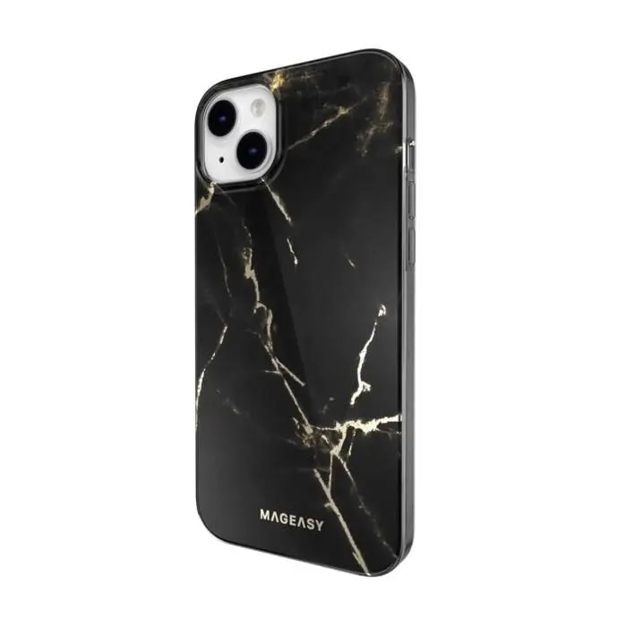 MagEasy Marble Case (magsafe) For Iphone 14 Plus - Black