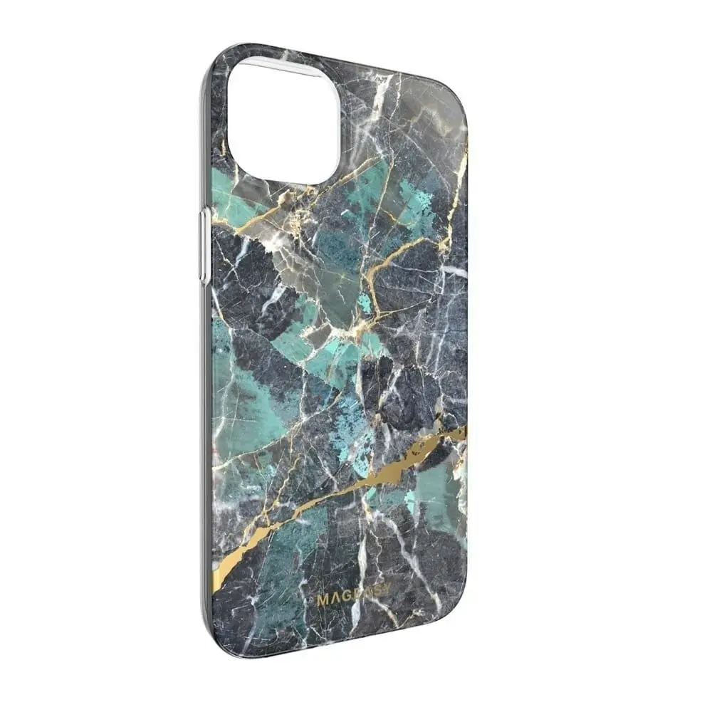 MagEasy Marble Case For Iphone 14 Plus - Blue