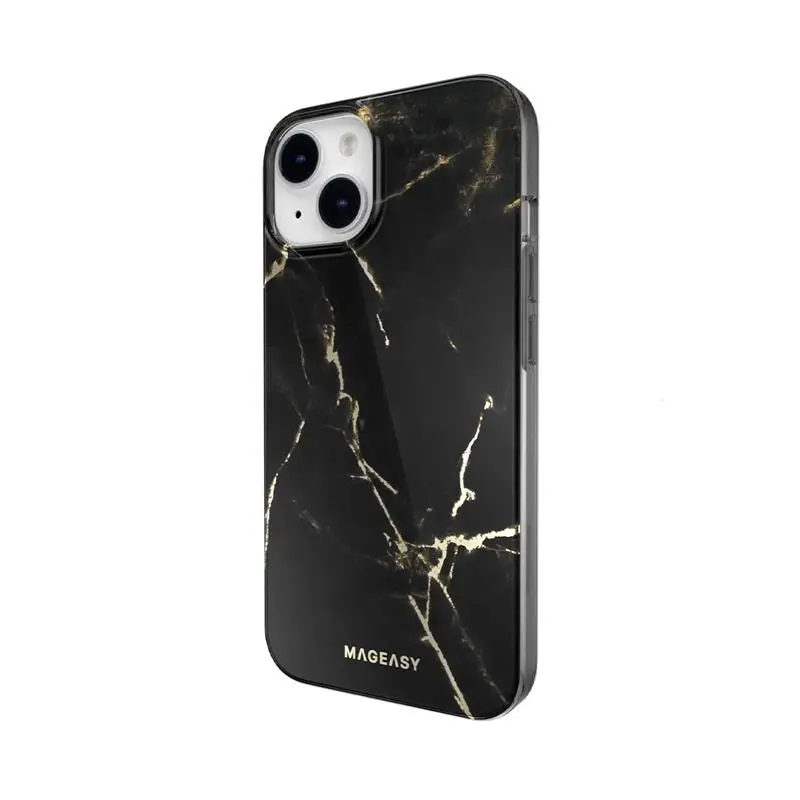 MagEasy Marble Case For Iphone 14 - Pearl Black