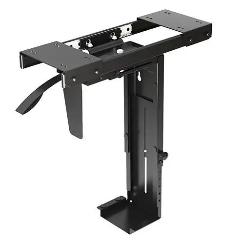 Brateck Adjustable Under-desk Atx Case Mount With Sliding Track