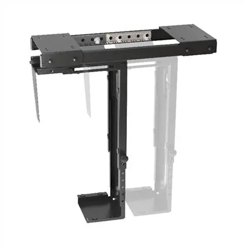 Brateck Adjustable Under-desk Atx Case Mount With Sliding Track