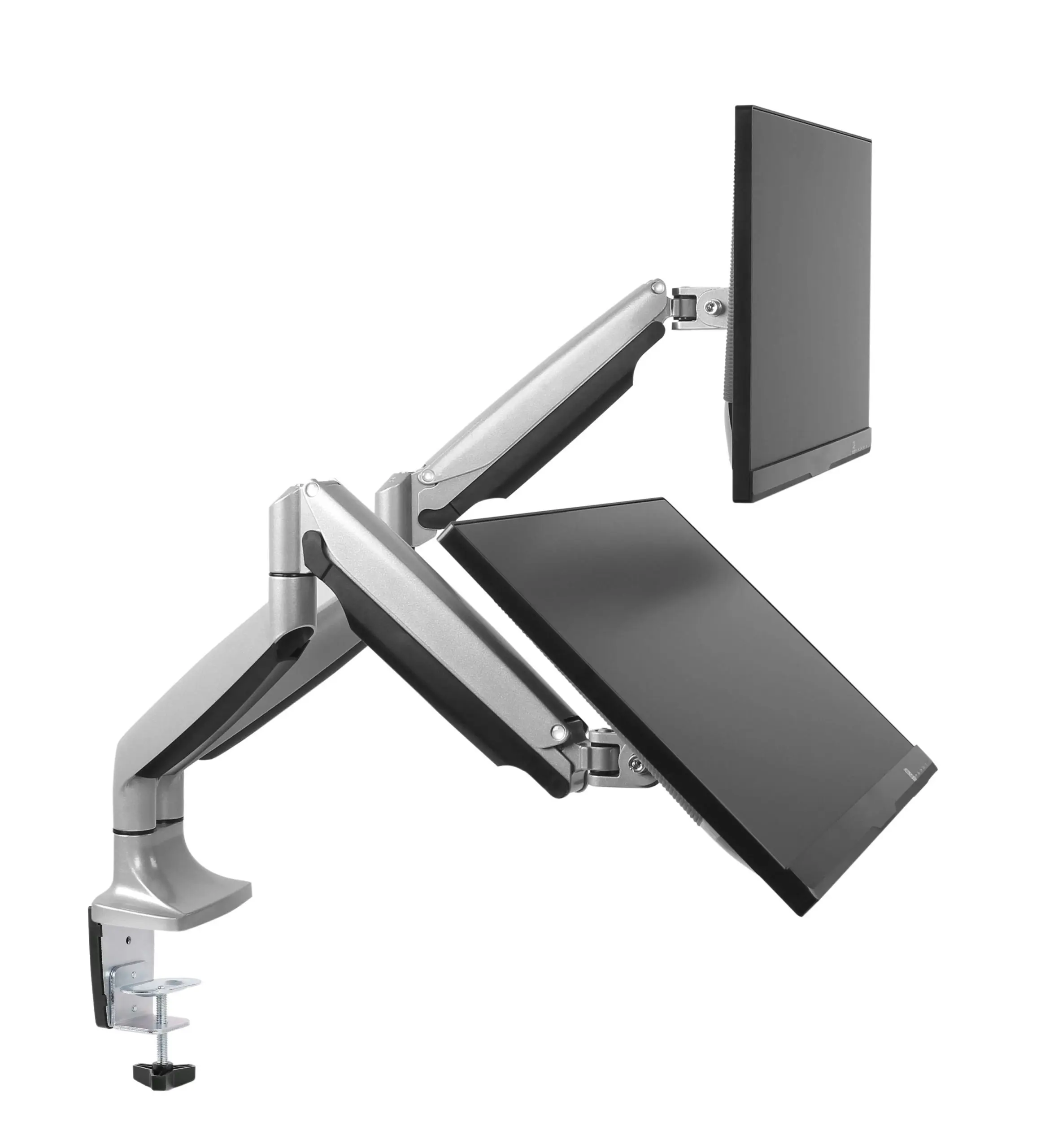 Brateck Dual Aluminum Counterbalanced Monitor Arm Mount 13"-32"