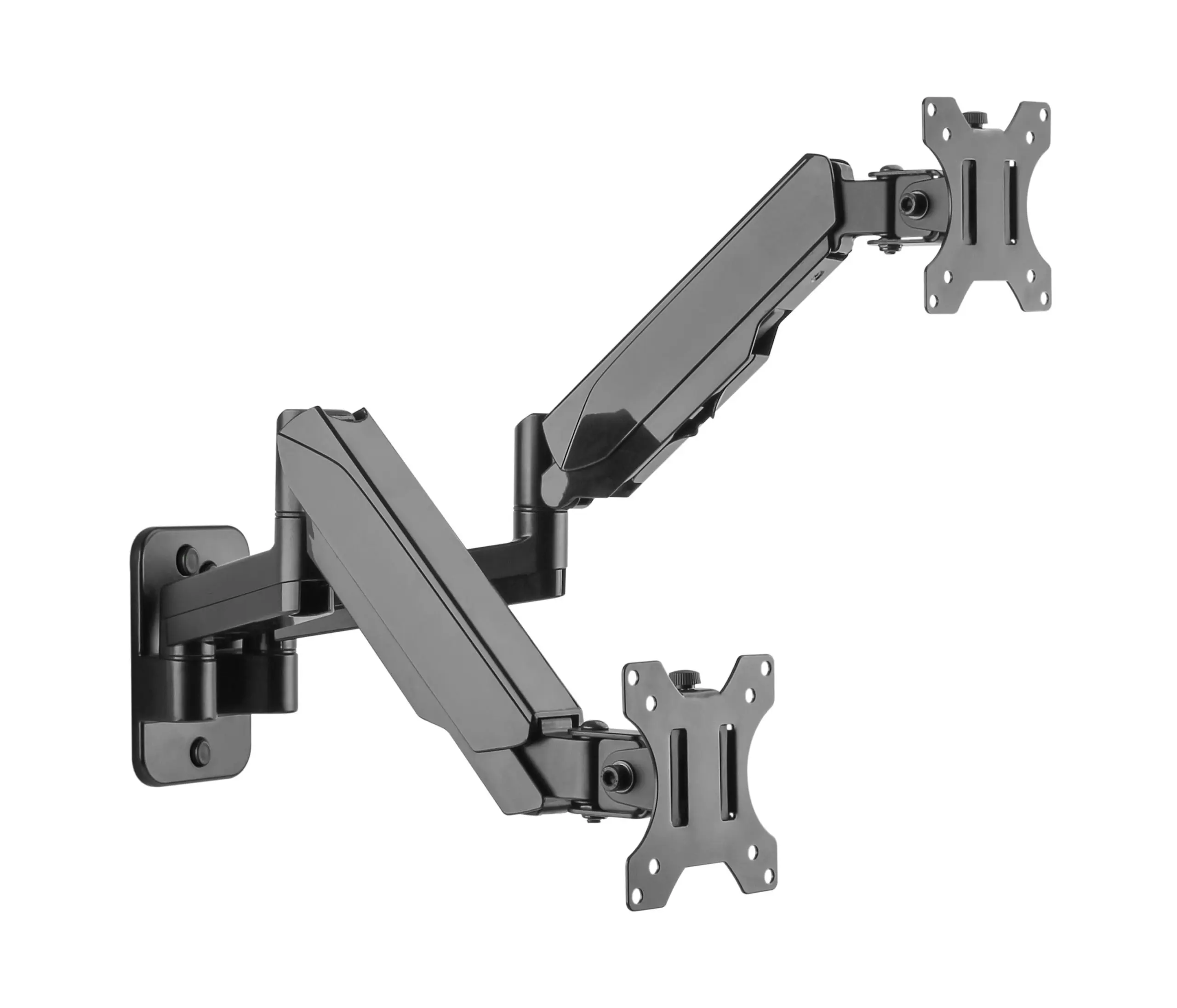 Brateck Dual Monitor Wall Mounted Gas Spring Monitor Arm (17"-32")