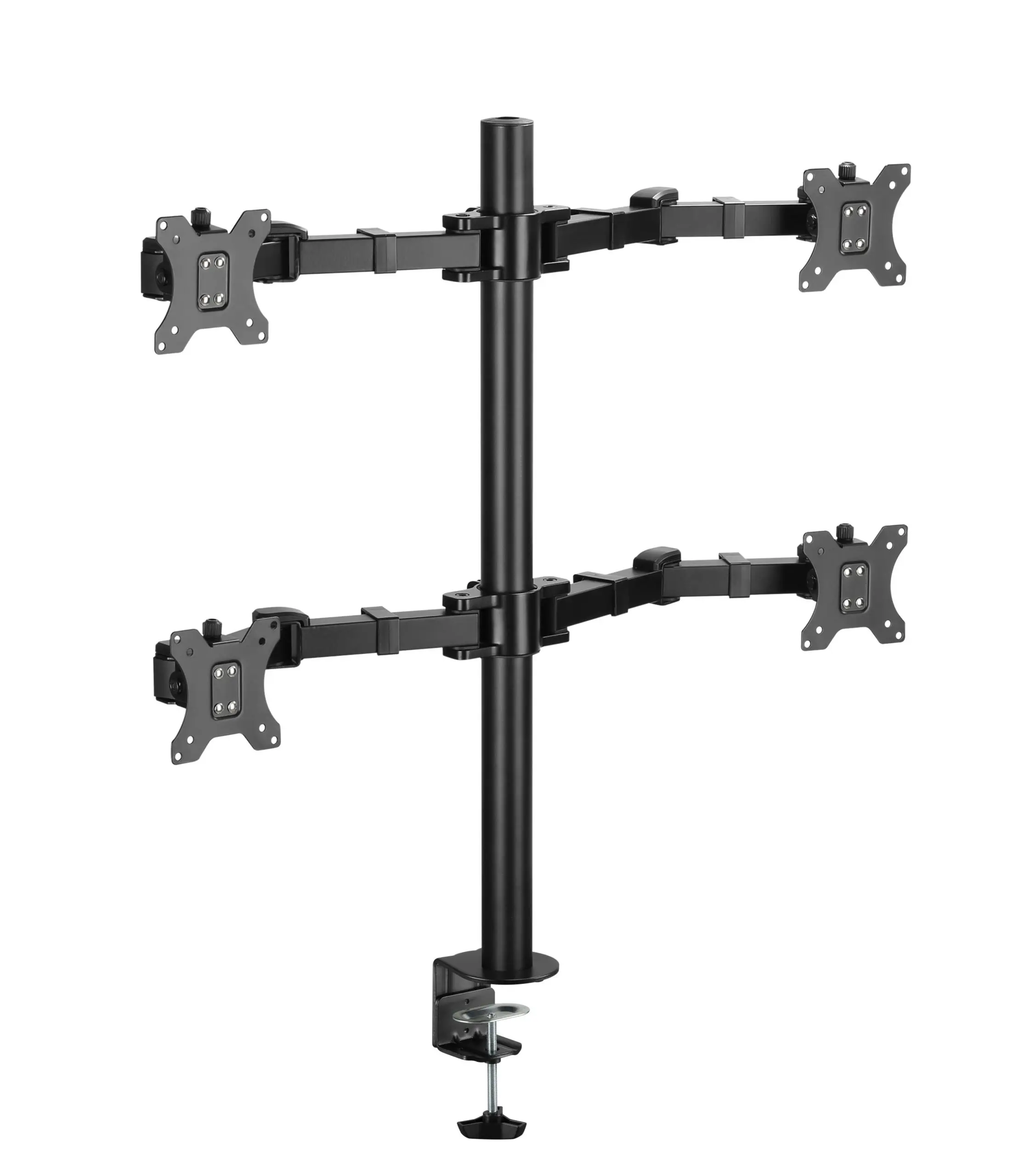 Brateck Quad Monitors Affordable Steel Articulating Monitor Arm